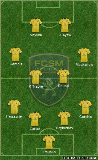 FC Sochaux-Montbéliard Formation 2014