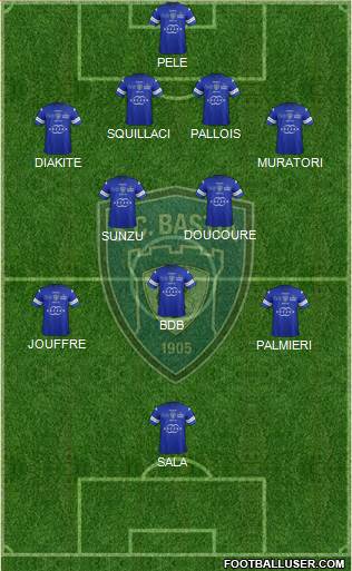 Sporting Club Bastia Formation 2014