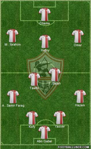 Zamalek Sporting Club Formation 2014