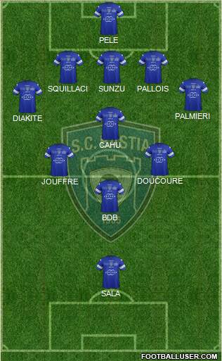 Sporting Club Bastia Formation 2014