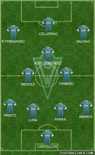 CD Santiago Wanderers S.A.D.P. Formation 2014