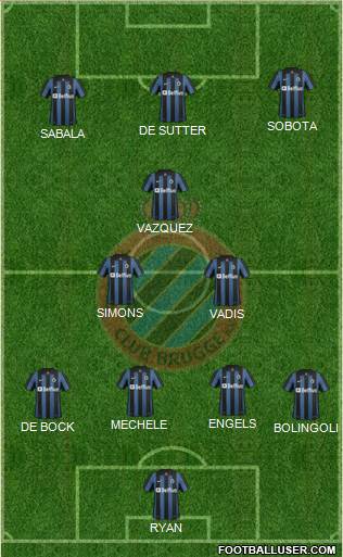 Club Brugge KV Formation 2014