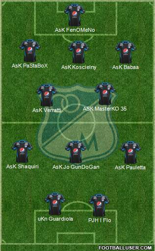 CD Los Millonarios Formation 2014