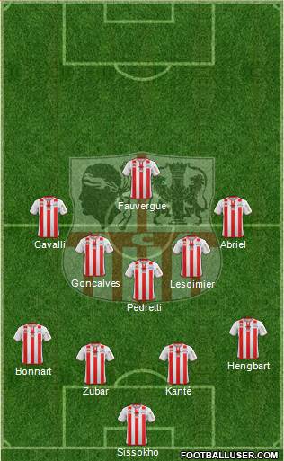 Athletic Club Ajaccien Football Formation 2014