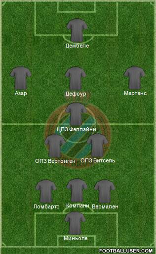 Club Brugge KV Formation 2014