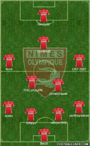 Nîmes Olympique Formation 2014