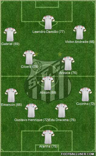 Santos FC Formation 2014