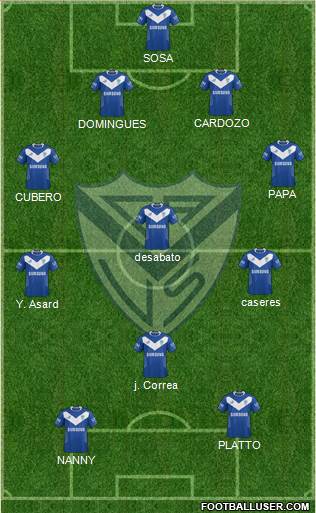 Vélez Sarsfield Formation 2014