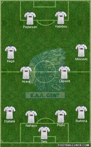 KAA Gent Formation 2014