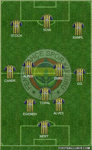 Fenerbahçe SK Formation 2014