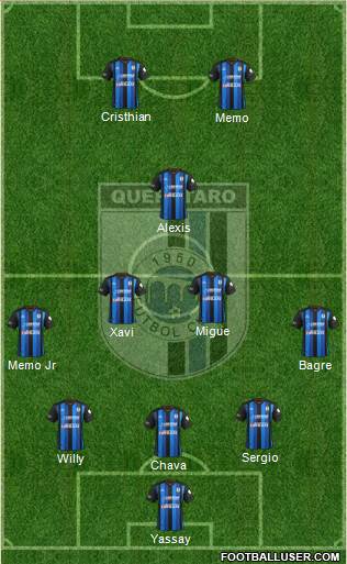 Club de Fútbol Gallos Blancos Formation 2014