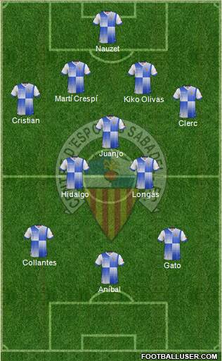 C.E. Sabadell Formation 2014