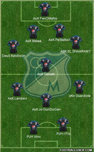 CD Los Millonarios Formation 2014