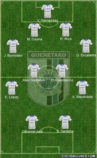 Club de Fútbol Gallos Blancos Formation 2014