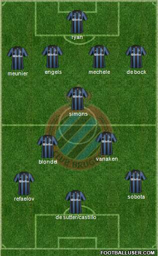 Club Brugge KV Formation 2014