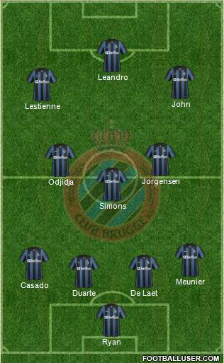 Club Brugge KV Formation 2014