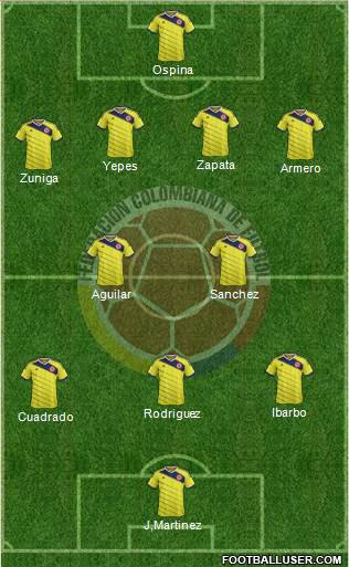 Colombia Formation 2014