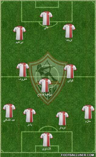 Zamalek Sporting Club Formation 2014