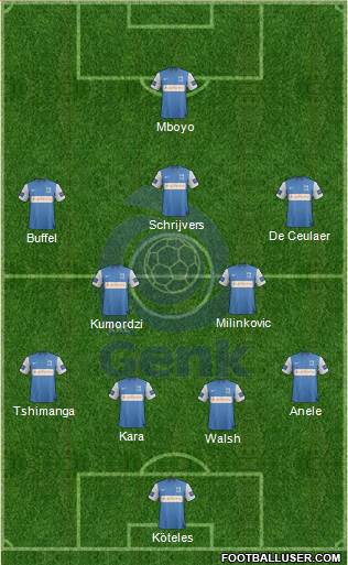 K Racing Club Genk Formation 2014