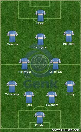 K Racing Club Genk Formation 2014