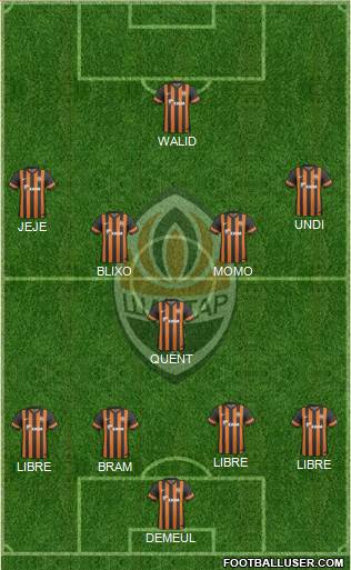 Shakhtar Donetsk Formation 2014