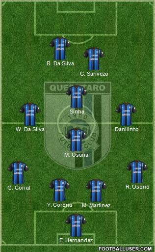 Club de Fútbol Gallos Blancos Formation 2014