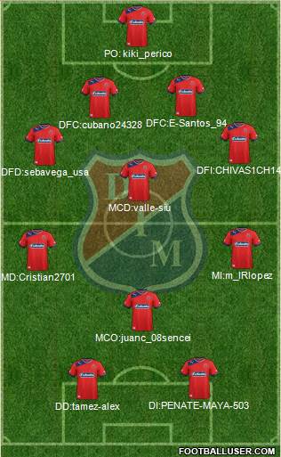 CD Independiente Medellín Formation 2014