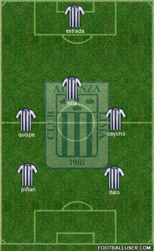 C Alianza Lima Formation 2014