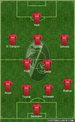 SC Freiburg Formation 2014