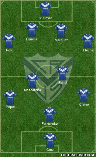 Vélez Sarsfield Formation 2014