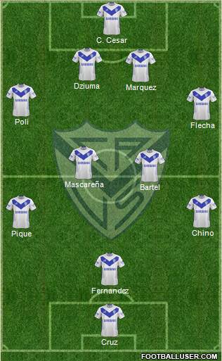 Vélez Sarsfield Formation 2014