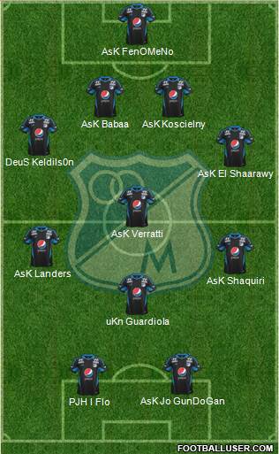 CD Los Millonarios Formation 2014