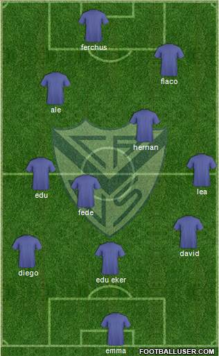 Vélez Sarsfield Formation 2014