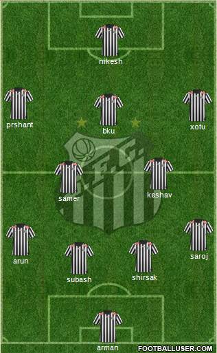 Santos FC Formation 2014