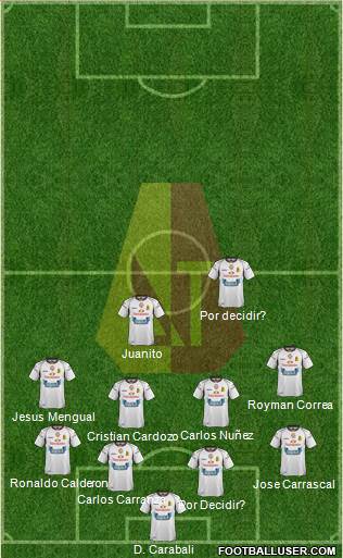 CC Deportes Tolima Formation 2014