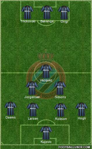 Club Brugge KV Formation 2014