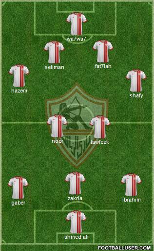 Zamalek Sporting Club Formation 2014