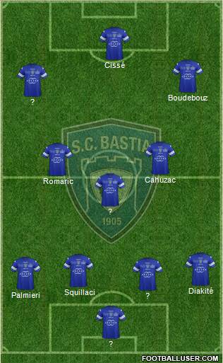 Sporting Club Bastia Formation 2014