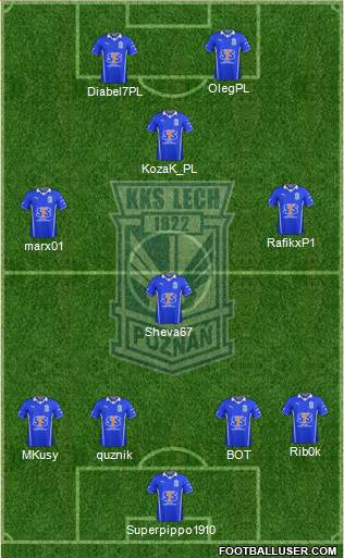 Lech Poznan Formation 2014