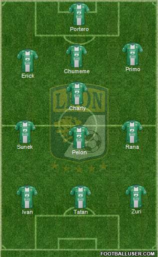 Club Deportivo León Formation 2014