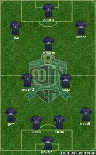 Dinamo Tbilisi Formation 2014