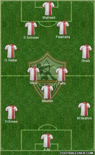 Zamalek Sporting Club Formation 2014