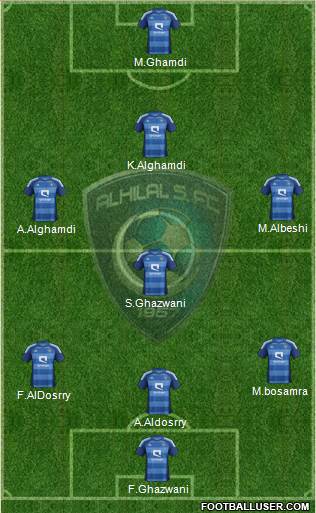 Al-Hilal (KSA) Formation 2014