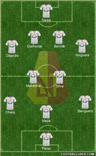 CC Deportes Tolima Formation 2014