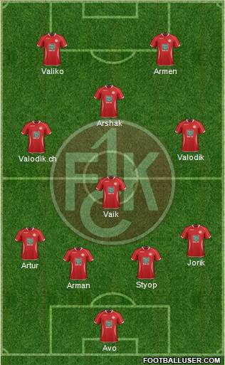 1.FC Kaiserslautern Formation 2014