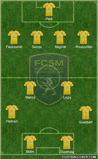 FC Sochaux-Montbéliard Formation 2014