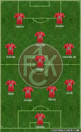 1.FC Kaiserslautern Formation 2014