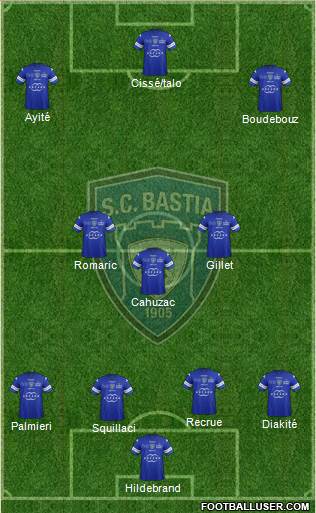 Sporting Club Bastia Formation 2014