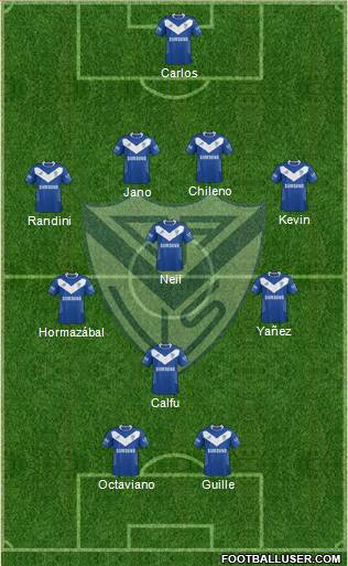 Vélez Sarsfield Formation 2014