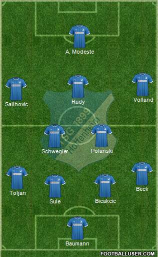 TSG 1899 Hoffenheim Formation 2014